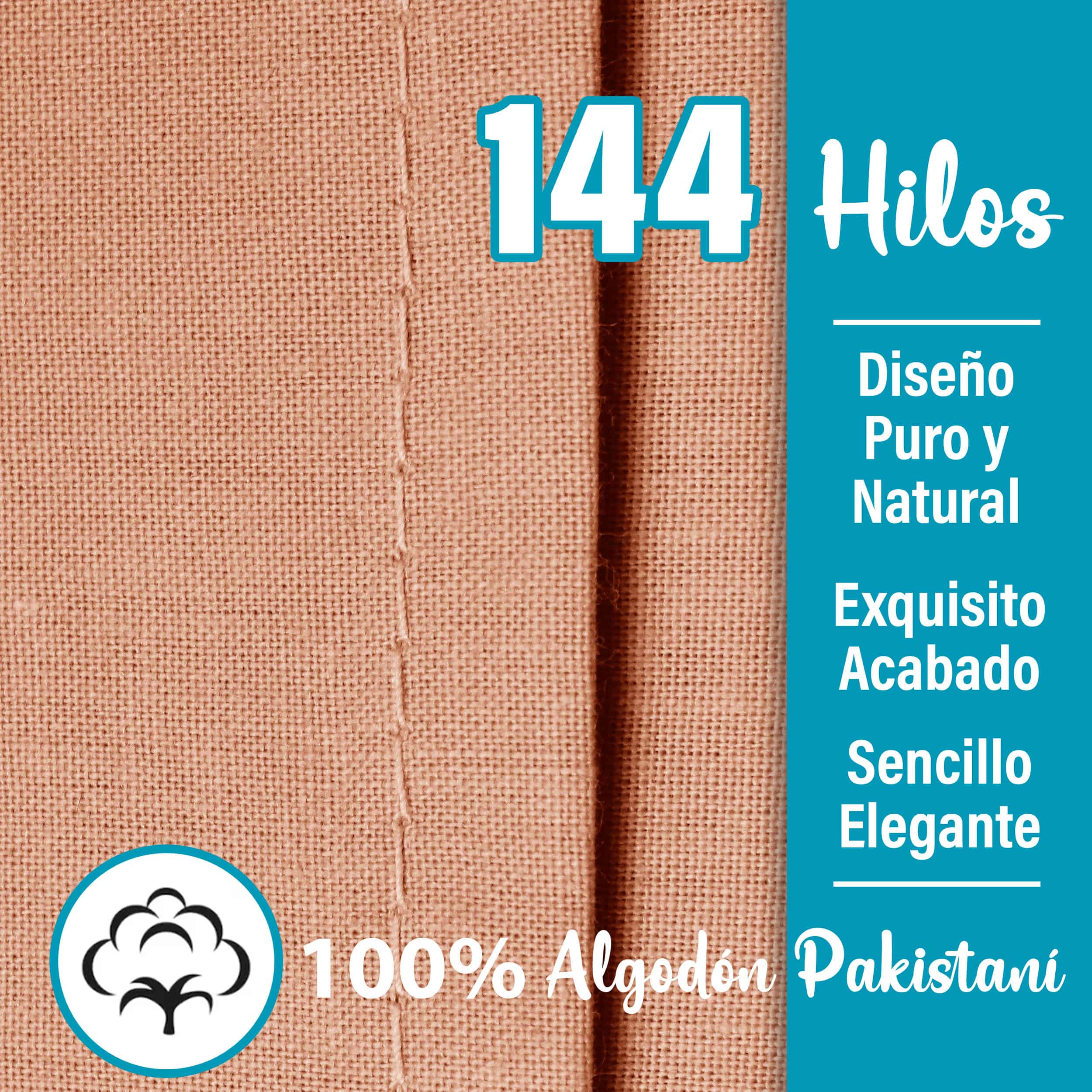 Juego De Sábanas Algodón Matrimonial 4 Pzas Transpirable - Image 2