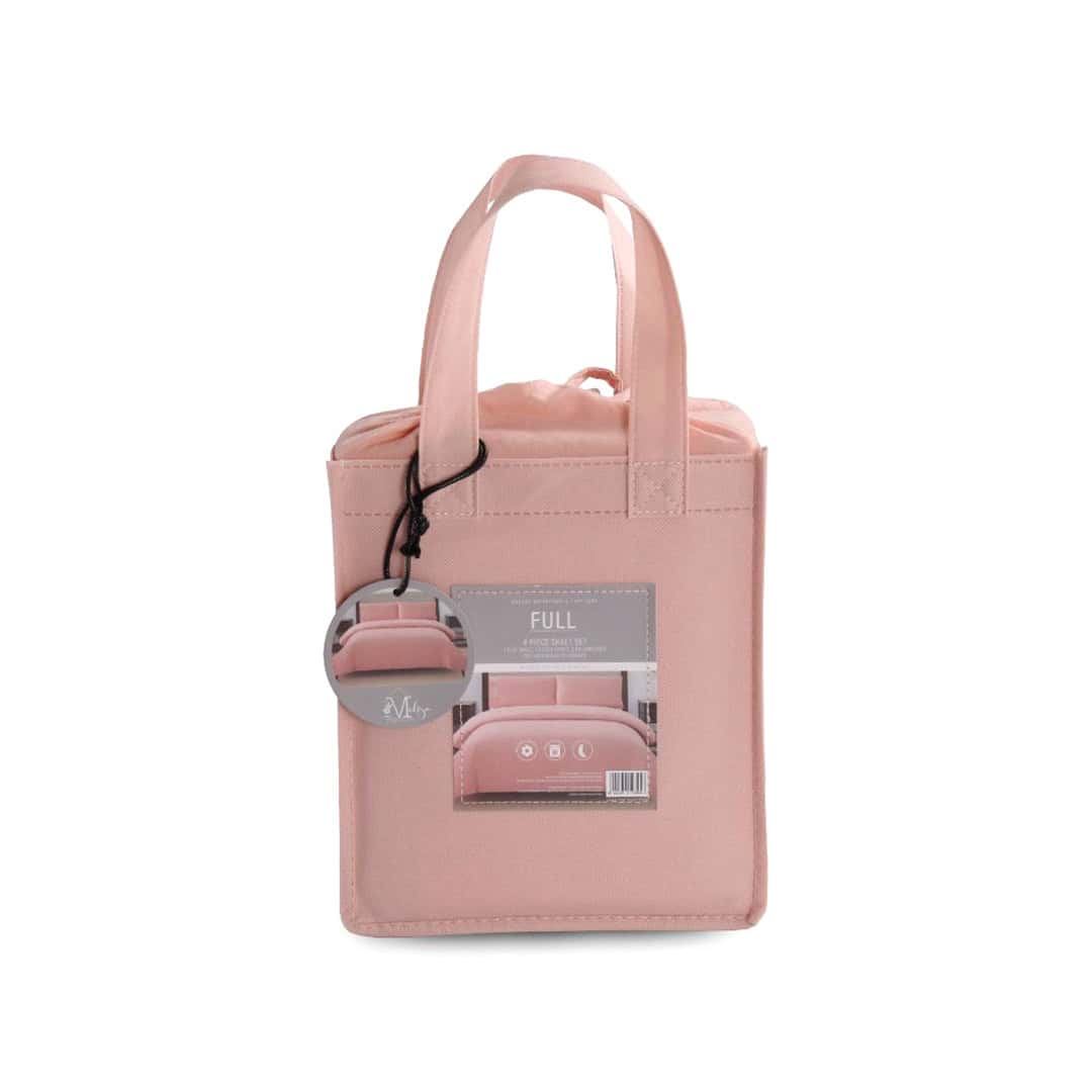 Juego Sábana Microfibra Queen Size Más Bolsa Para Regalo